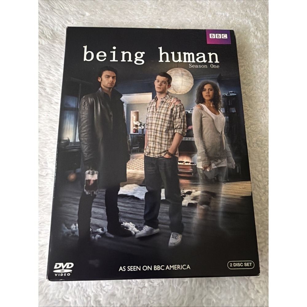 Being Human Season 1 One DVD BBC 2010 Werewolf Vampire Ghost Aidan Turner
